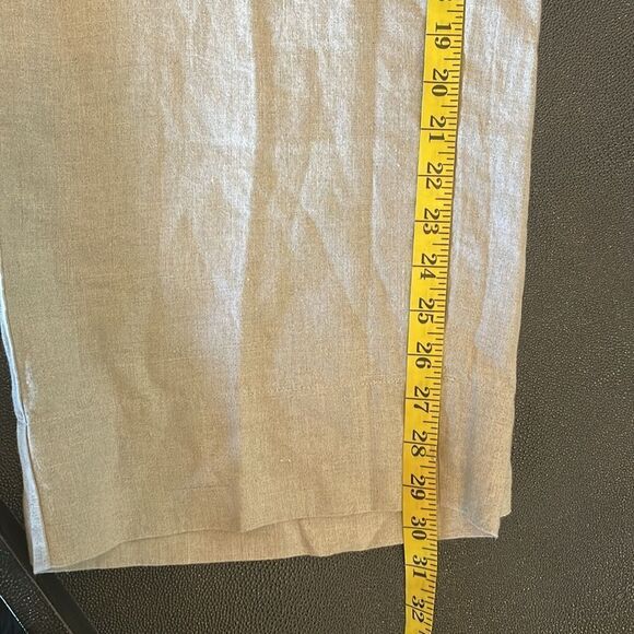 Eileen Fisher Organic Linen Wide leg Pants size Medium - Picture 9 of 10